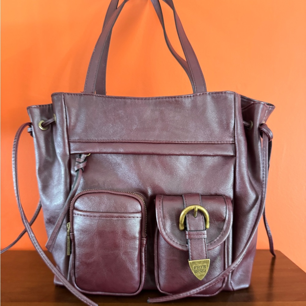 Frye and Co. Callaway Tote Bag Purse Baroli Red